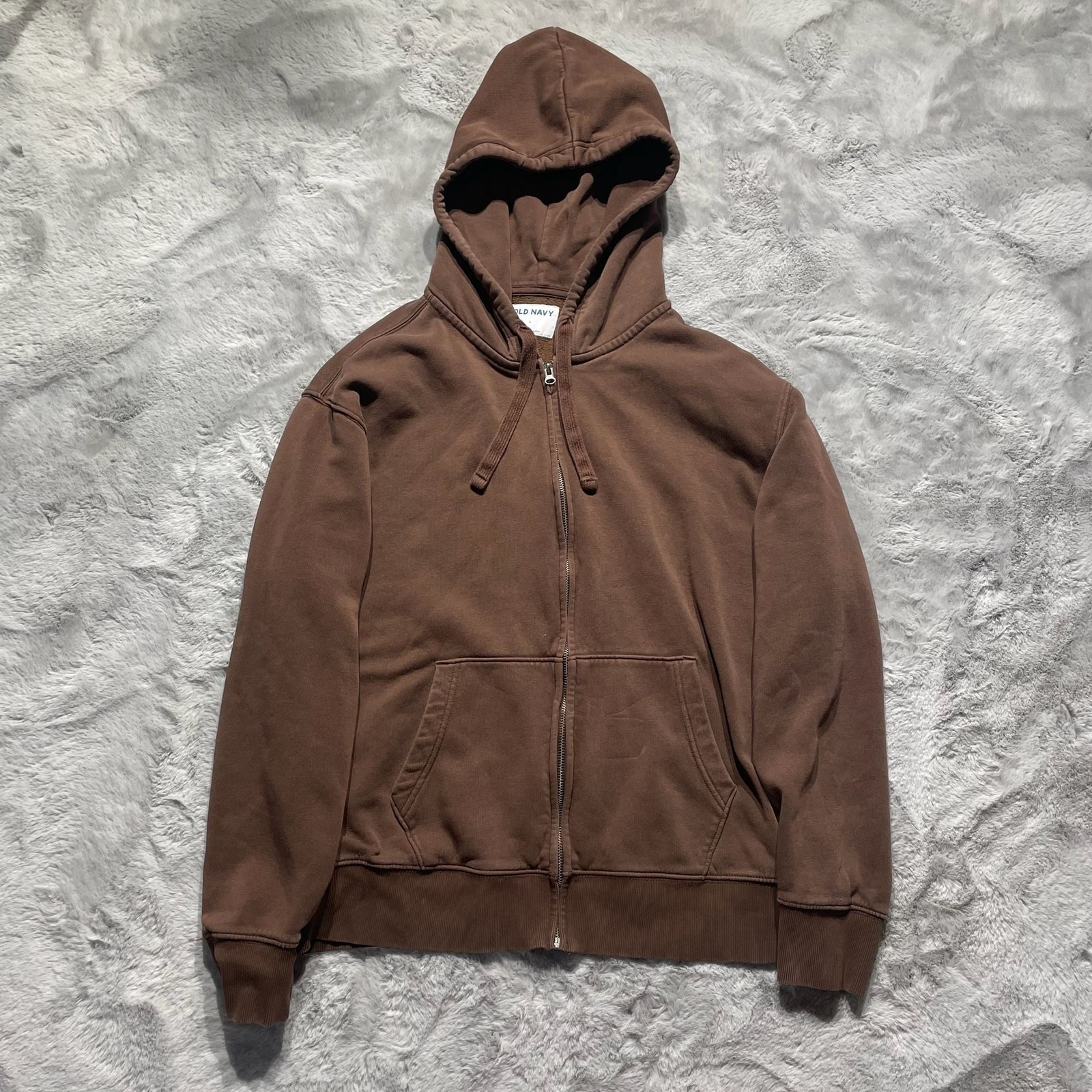 Old Navy Brown Full Zip Hoodie Size Large