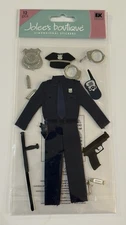 New Jolee’s Boutique POLICE OFFICER Dimensional Stickers UNIFORM BADGE