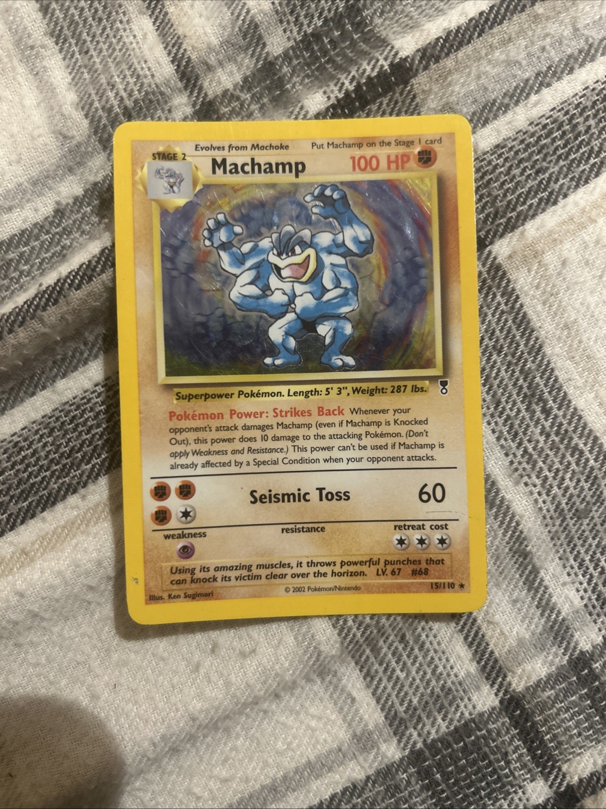 Pokémon TCG Machamp Holo 2002 15/110 Legendary Collection NM