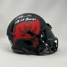 Devin White Signed Tampa Bay Buccaneers SB Champ Authentic Eclipse FS Helmet BAS