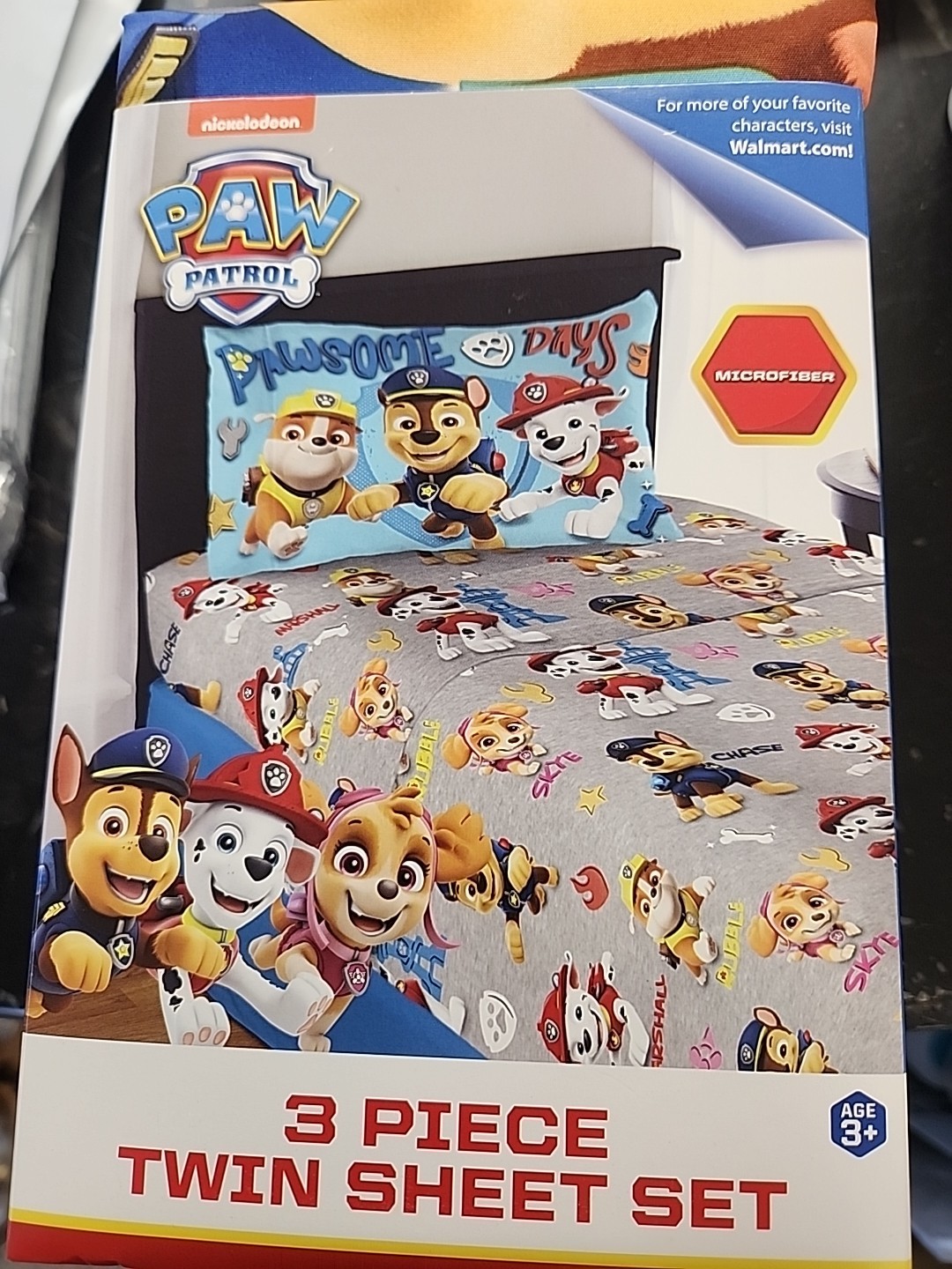 Paw Patrol 3-piece Twin sheet set/ new