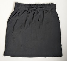 Black Pull-On Skirt with Pockets Size S