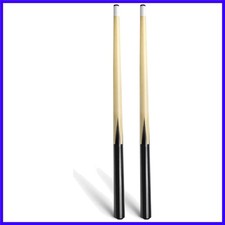 2 Pieces 19Inch Mini Cue Stick Pool Cue Hardwood Billiard Cue Stick for Kids