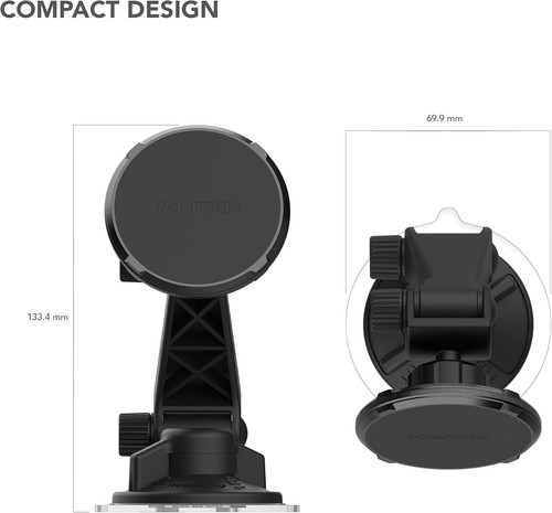 Lightweight Adjustable Magnetic Phone Mount with Superior Grip for Safe Driving - Photo 9 sur 10