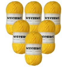 6 PCS Acrylic Yarn Set, 6 Balls of 300g / 840yds 780m So-Soft Yarns, Multi-C...