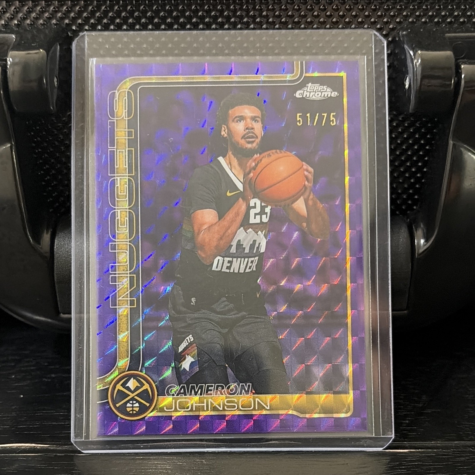 2025-26 Topps Chrome - Cameron Johnson #84 Purple Geometric Refractor /75