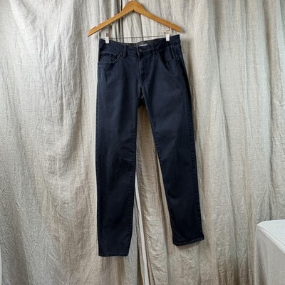 Dressmann Jeans Mens 32x32 Regular Fit Organic Cotton Navy Trousers Career Pants