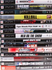 PlayStation Portable PSP Video Games Movies Shows UMD Refurbished Excellent Mint