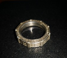 Seltener STARGATE RING massiv 925er Sterling Silber 14g US11