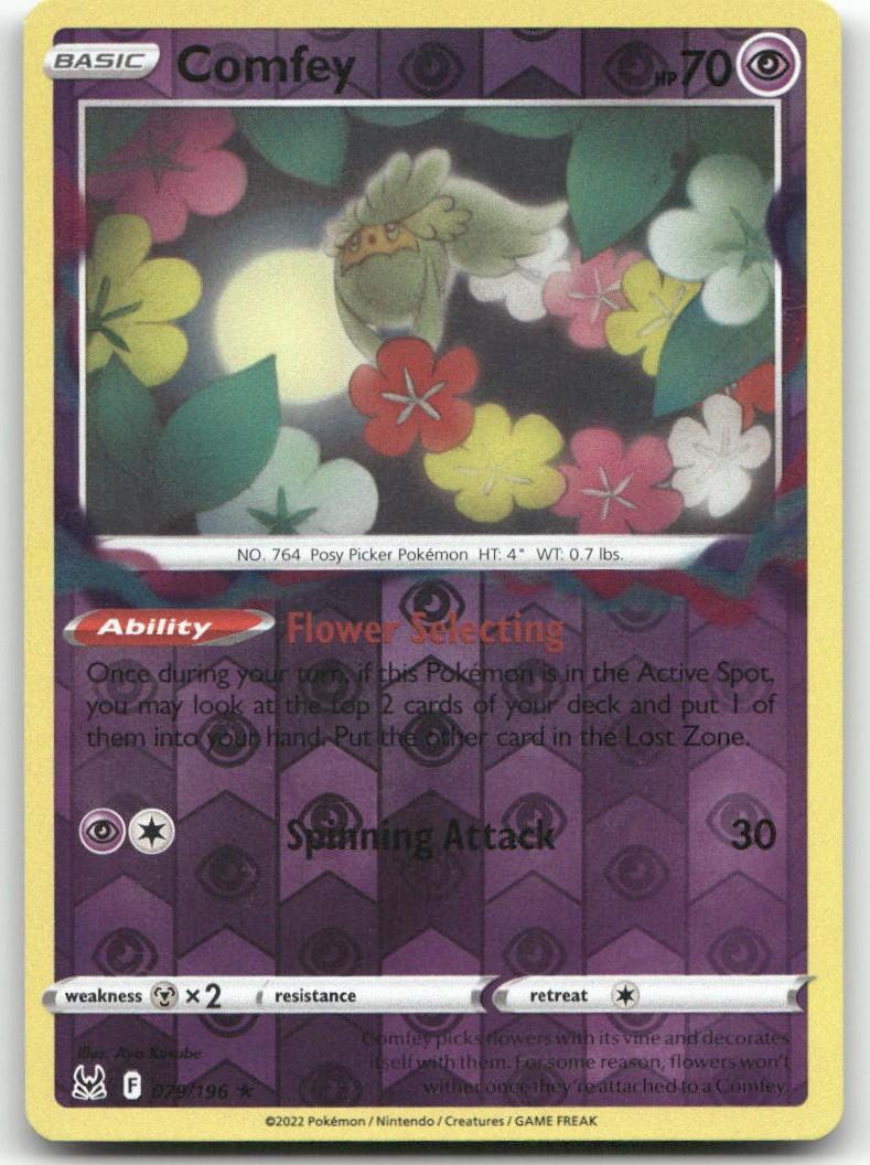 COMFEY 079/196 R Lost Origin Pokemon Reverse Holo LP