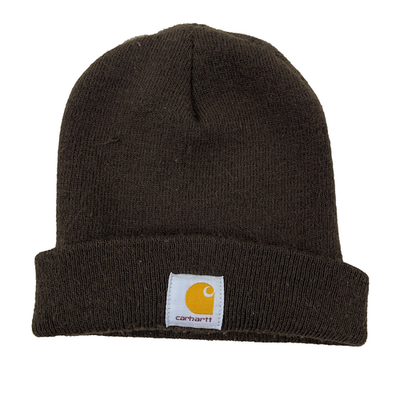 carhartt tobacco beanie Carhartt A18 Men's Knit Cuffed Beanie Dark Brown / One Size