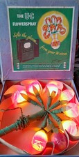WORKING Vintage TV Lamp Flowerspray Rose Light Bulbs 1950s Boxed TV Film Prop