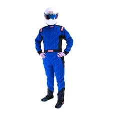 Racequip Racing Suit 130925; Chevron-1 SFI 3.2A/1 Large, Single Layer, Blue 1pc