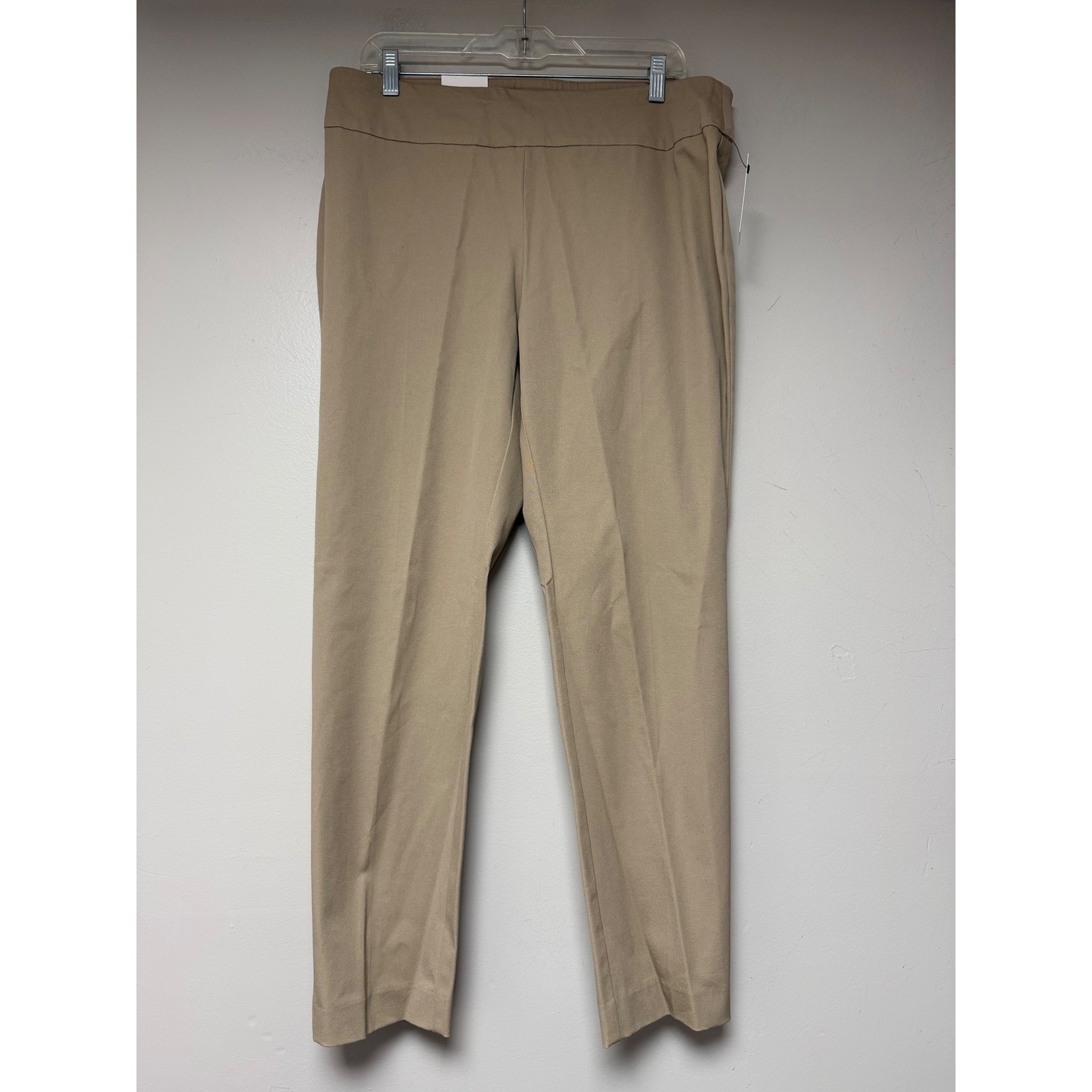 Crown and Ivy Tan Stretch Cotton Pants Regular Size 14