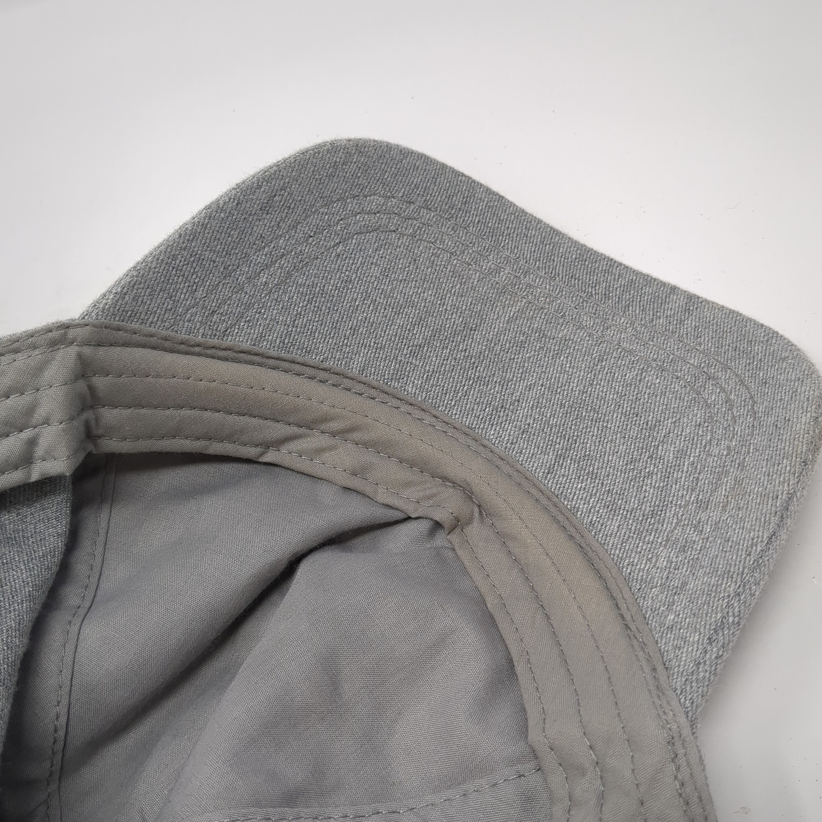 Roxy Leather Patch Strapback Hat Gray One Size Ad… - image 8