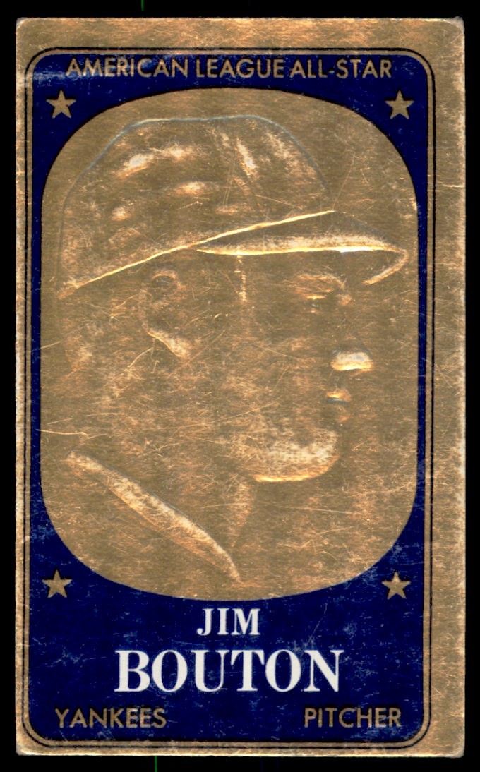 Jim Bouton #25 Baseball Cards 1965 Topps Embossed trading card — raw and PSA graded price guide