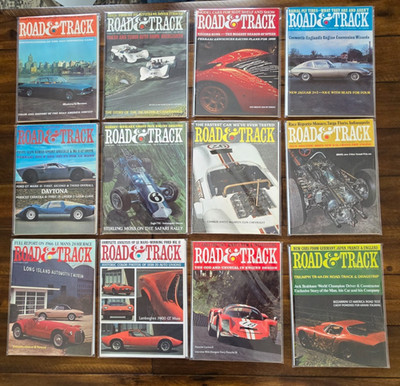 Vintage Road & Track Magazine 1966 Complete Bagged and Boarded