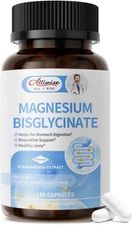Magnesium Bisglycinate 100% Chelate, Maximum Absorbable Magnesium Glycinate Supp