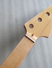 Fretless Gloss 4 string 20 frets Maple Electric J Bass Guitar Neck 34 inch