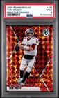 TOM BRADY 2020 PANINI MOSAIC 135 🔥 REACTIVE ORANGE PRIZM 🐐 PSA 9 MINT
