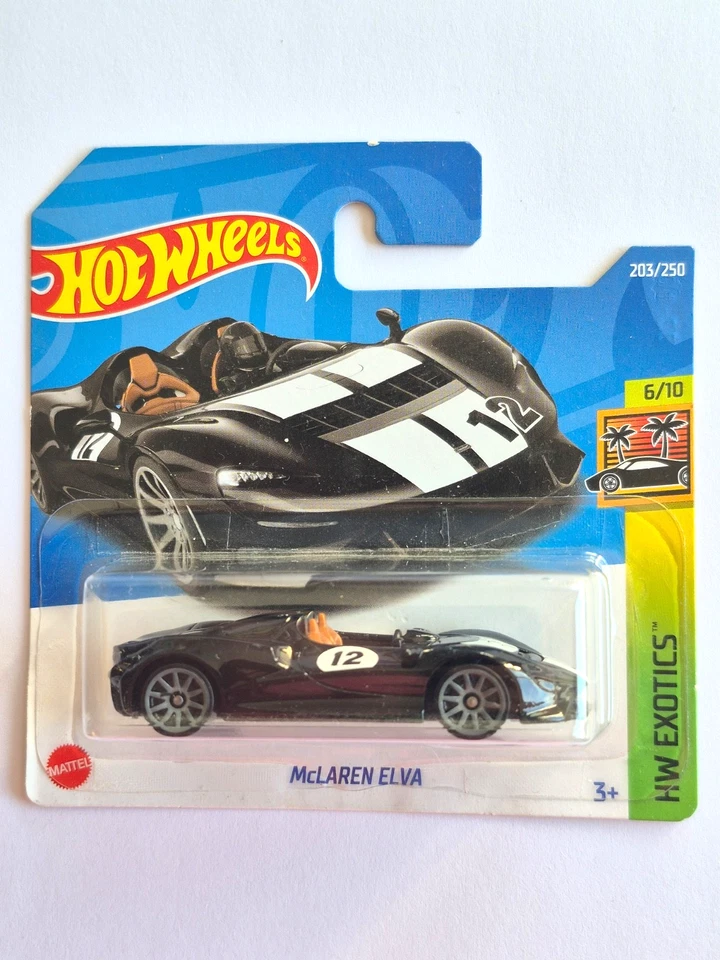 MINIATURE HOT WHEELS 1/64 MCLAREN ELVA HW EXOTICS 2022 - Photo 1/1