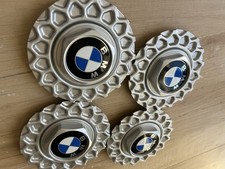 Bmw E30 Cross Spoke Hub Caps 15 Inch Aluminium Bbs Style 171mm 4x Set Oem Look