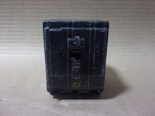 Square D QO QO340 3 Pole 40 Amp 240V Yellow Push In Circuit Breaker