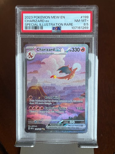 Pokemon Charizard ex #199 151 Special Illustration Rare PSA 8.5