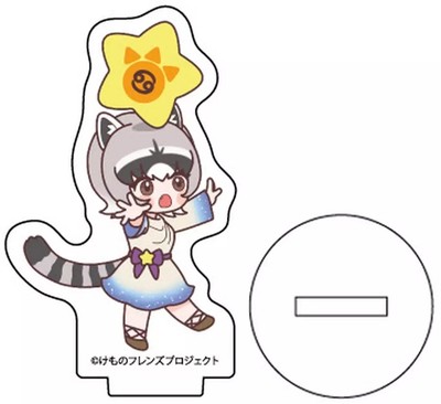 Kemono Friends Acryl Petit Acrylständer mit Krabbenfresser Waschbärfigur