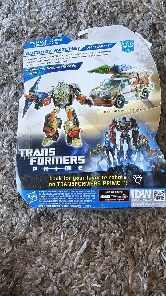 Transformers Prime Beast Hunters Ratchet Figure Deluxe Class 2012 Hasbro - Image 4 of 4