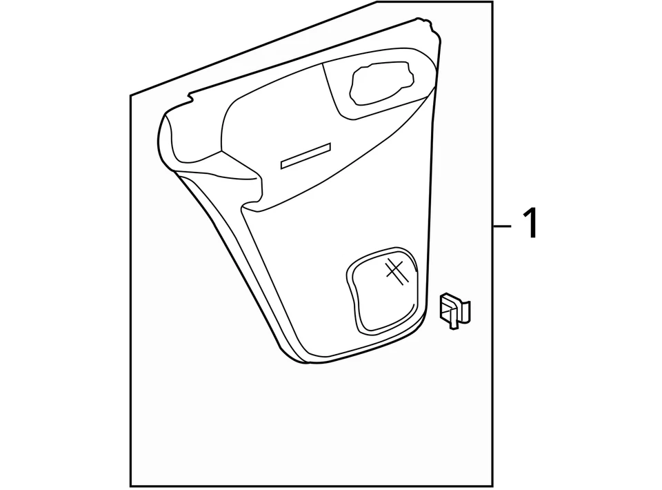 FITS 2005 BUICK RAINIER 面板 ASM RR S/D TR *灰色 15240425 - 全新原始设备制造商 15240425 — 第 3/3 张图片
