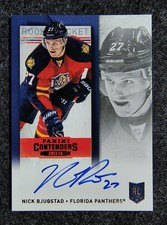 NICK BJUGSTAD Rookie Ticket Autograph Card 2013-14 Panini Contenders