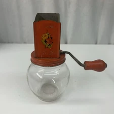 Vintage 1940s Red Androck # 49 Manual Nut Chopper Herb Spice Grinder