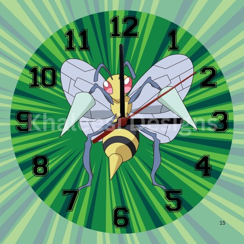 Exclusive Pokémon #015 Beedrill First Gen Wall Clock - Picture 6 of 9