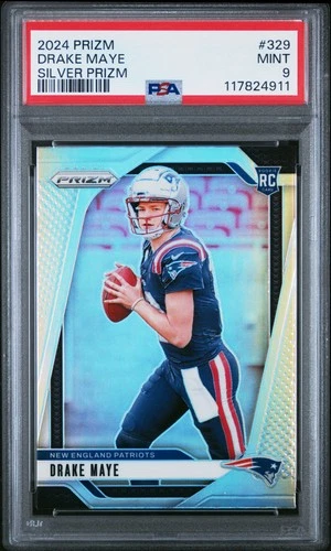 2024 PANINI PRIZM SILVER PRIZM #329 DRAKE MAYE PSA 9