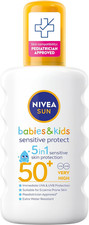NIVEA SUN SPF 50+ Kids Sunscreen Lotion Spray 5-in-1 Baby Protection Cream 200ml 44.45 per litre