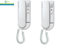 KOCOM KDP-205 Flat Office Intercom Slave Handset Twin Pack | 2 Handsets & Phone