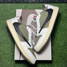 エアジョーダン1 LOW OG SP リバースオリーブ26.5cm 中古美品 Travis Scott × Nike Air Jordan 1 Low OG SP 