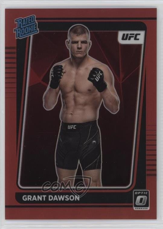 2022 Panini Donruss Optic UFC Rated Rookie Red Prizm /199 Grant Dawson #101 n0c
