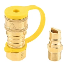 Natural Gas Propane Quick Connect Adapter Disconnect Fitting 3/8" Female NPT