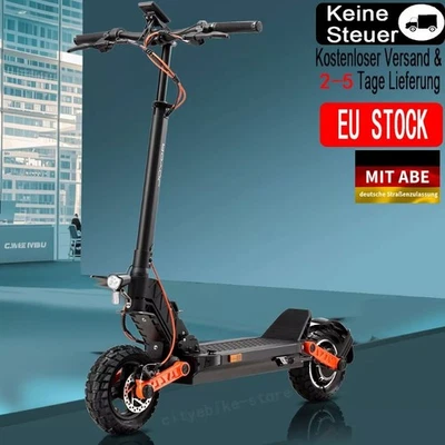 JOYOR ABE Elektroroller 10'' Elektro-Scooter 50KM E-Scooter Klappbarer 13AH48V Offroad