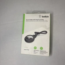 New Belkin Secure Holder with Strap for Apple AirTag Black NIB READ