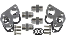 ICT BILLET LS Remote Mount Water Pump Adapters w/ -12AN 551564