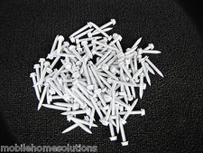 Mobile Home RV Parts 100ct #8 x 1.25" Hex Head White Screws Door, Window & Vent