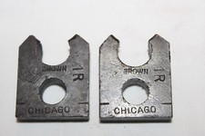 Vintage CROWN Mfg Co Pipe Thread Cutting Dies 1 Set 1R 1" Made in USA