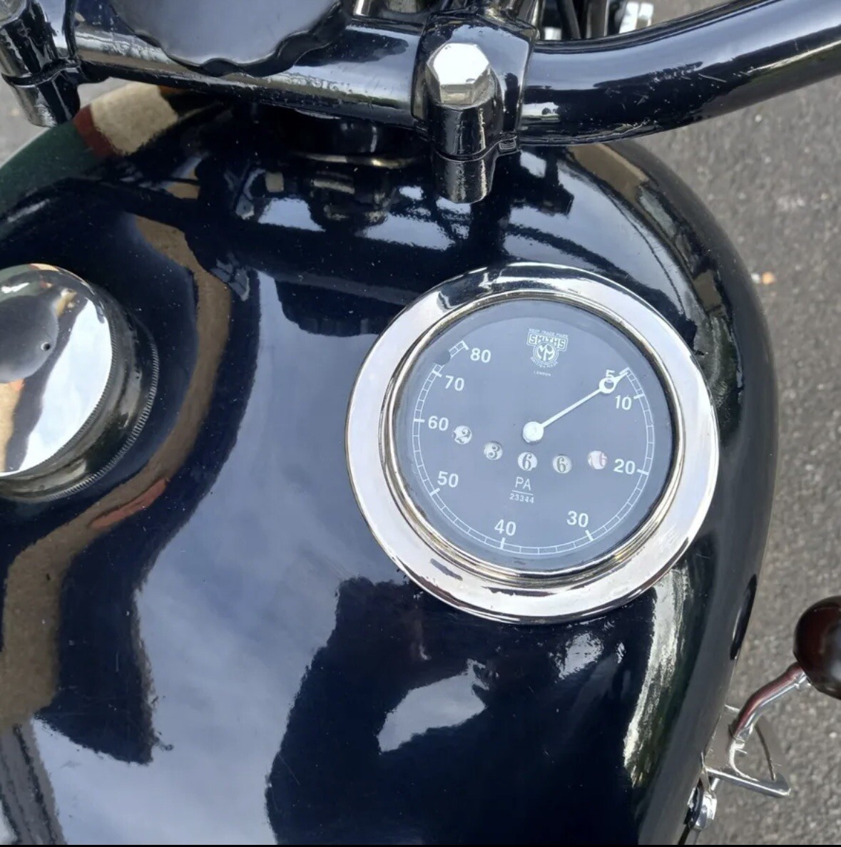 Smiths PA Speedometer Prewar Ariel 4 Norton BSA AJS Vintage Motorcycle