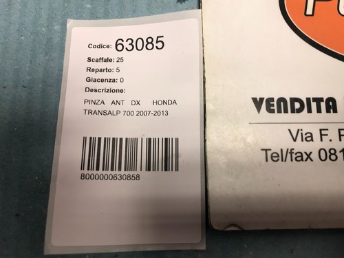 Pinza freno anteriore destra Honda Transalp 700 2007-2013 - Imagen 3 de 3