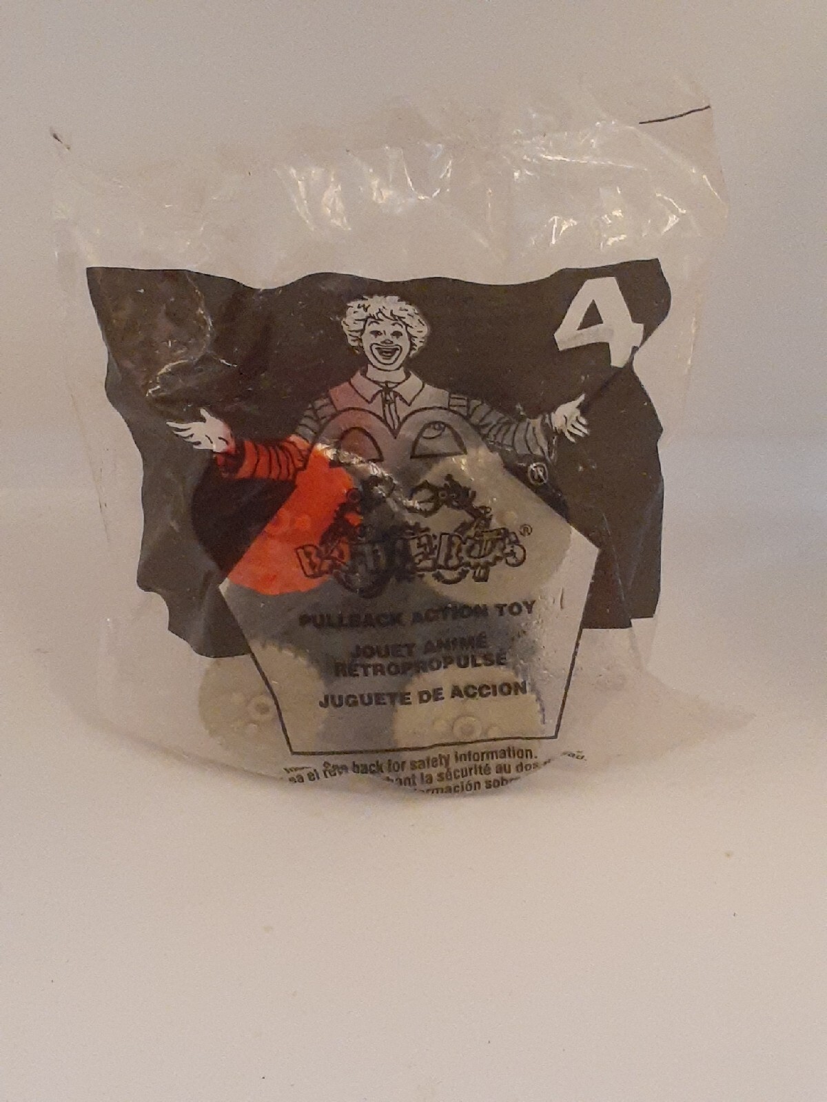 NEW McDonald’s Happy Meal Toy #4 BattleBots 2001 2002 Pullback Action 