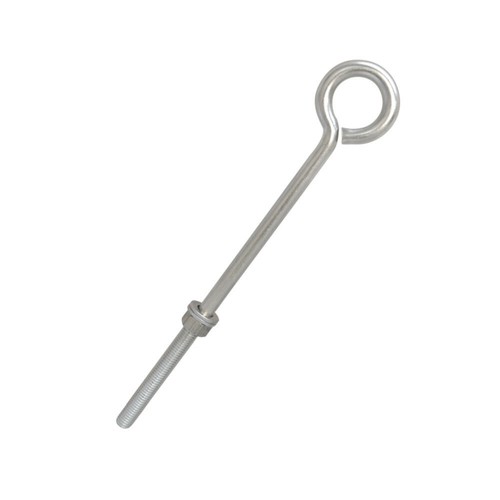 Stainless Steel Forge Style 1/4" x 7" Turned Eye Bolt Rigging Ring Loop Lift - Picture 2 of 4