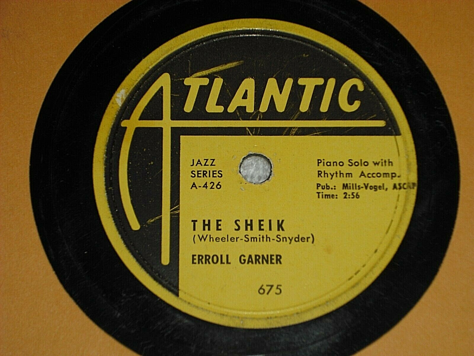 ERROLL GARNER-The Sheik (1951) ATLANTIC 10